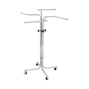 EXPO COILED STAND, WITH 4 PERPENDICULAR ARMS ON SUPPORTING SHAFT, ADJUSTABLE HEIGHT FROM 1200 TO 1800 MM