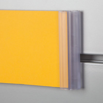 SLATWALL SIGN HOLDER, 2 PCS: CLIP+GRIPPER, PARALLEL DISPLAY, 200 MM L