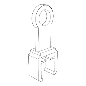 SUSPENSION RING PERPENDICULAR, D 9 MM, FOR FRAMES SERIES 2