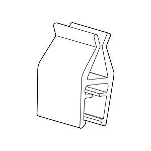 PROMOTION CARD CLIP FOR FRAMES SERIES 100, 0.3-1 MM POSTER THICKNESS