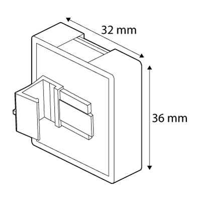 ČETVRTASTI MAGNET 36x32mm, PARALELNI, ZA A6-A3 RAMOVE, 5.6kg