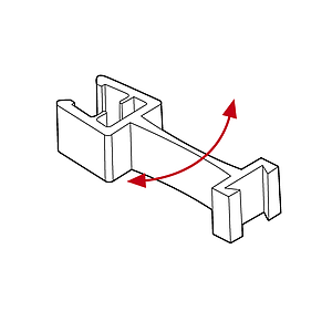 FLEXIBLE CLIP WITH KLICK ADAPTOR, FOR FRAMES SERIES 1