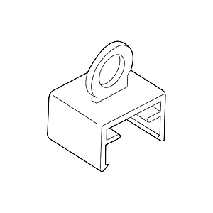 ABHÄNGECLIP MIT ÖSE, LOCHDURCHMESSER 10 MM
