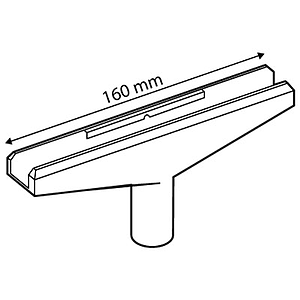 T-PIECE 160 MM, FOR FRAMES SERIES 2 AND 10 MM D TUBES