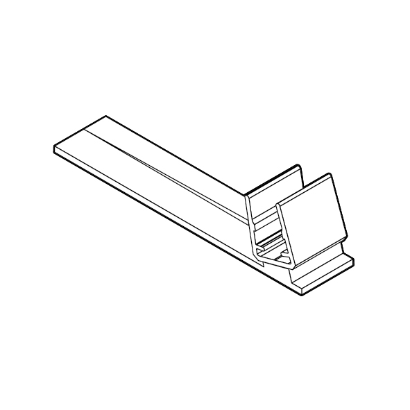 RAHMENFUSS MIT CLIP, 15 GRAD NEIGUNG