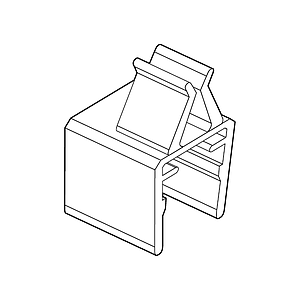 ZUSATZWERBECLIP FÜR WERBEKARTEN MIT MATERIALSTÄRKE VON 0,3-2 MM