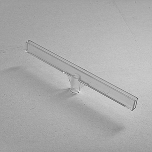 T elem 2+2 mm vastag A4 álló és A5 fekvő U alakú plexi zsebekhez, 10 mm csőátmérőhöz. A zseb külön rendelhető.