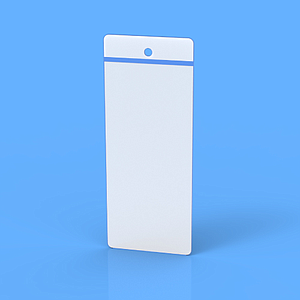 POCKET IN SOFT PVC 57X135 MM, 0,15 MM MATERIAL THICKNESS
