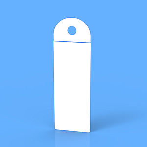 POCKET IN SOFT PVC 80X210 MM, 0,15 MM MATERIAL THICKNESS
