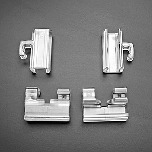 FIXING ELEMENTS FOR SERIES 1 FRAME ON SHOPPING TROLLEY, UNIT OF DELIVERY  4 PARTS / BAG