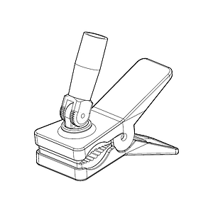 DISPLAY CLAMP WITH RUBBER INLAY, FOR 12 MM Ø TUBES