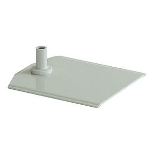 METAL BASE BK, 185X160X2.5 MM, FITS WITH 12 MM D TUBES