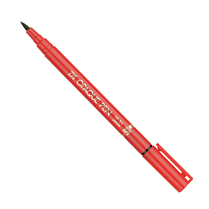 OPAQUE MARKER WITH PAINT BRUSH FROM RUBBER