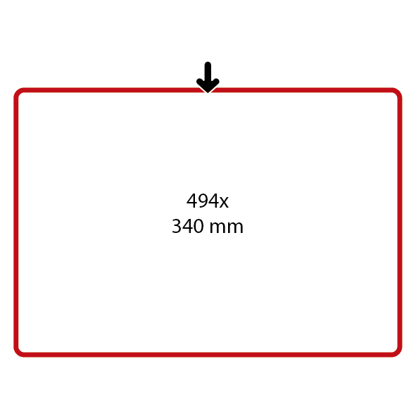 RAM ZA POSTER 494x340 MM, LANDSCAPE