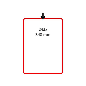 SHOWCARD FRAME SPECIAL SIZE, 243X340 MM, PORTRAIT