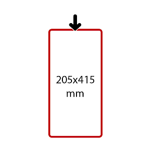 SHOWCARD FRAMES SPECIAL SIZES, 415X205 MM, PORTRAIT