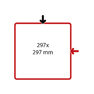 SHOWCARD FRAME, 279X297 MM PRINT SIZE