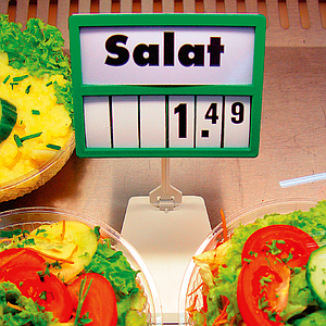 CLICK PRICE DISPLAY 210X148 MM (A5L), WITH 6 DIGITS AND WITH ONE INSERT 210X74 MM