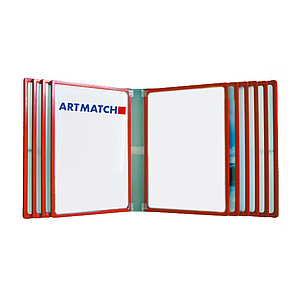 POSTERLINE WALL, 10 A2 FRAMES, METALIC REAR PANEL, WITHOUT POCKETS