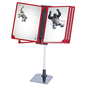 INFOLINE 401 WITH 5 A4 FRAMES, 380 MM FIXED TUBE, BLACK SK BASE, WITHOUT POCKETS