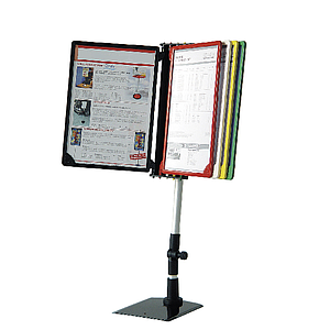 INFOLINE 402 WITH 5 A4 FRAMES, FIXED ARTICULATED TUBE 380 MM, WITHOUT POCKETS