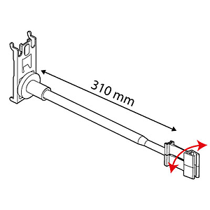 SHOPPER STOPPER FOR PEG BOARD, FIXING FRAMES SERIES 1