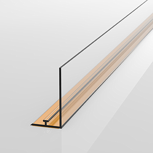 SNAP-ON PROFILE WITH ADHESIVE FASTENING