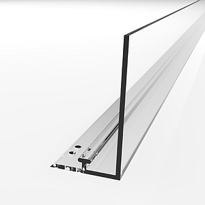 SNAP-ON PERFORATED PROFILE, 30X998 MM AND FRONT WITH H 30 MM