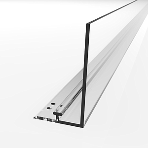 SNAP-ON PERFORATED PROFILE, 39X998 MM AND FRONT WITH H 39 MM