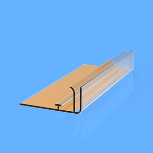 SNAP-ON PROFILE WITH ADHESIVE, 40X1000 MM AND ADAPTER