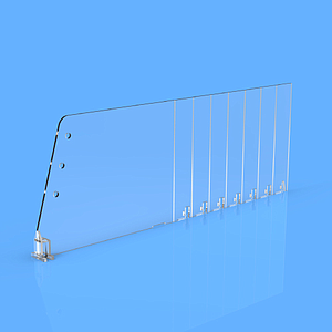 DIVIDER 120X635 MM (HXL), BREAKING POINTS TO EVERY 25 MM