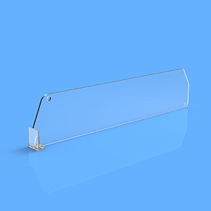 DIVIDER 60X255 MM (HXL), WITH A FIXING POINT, "T" FRONT 20X24 MM