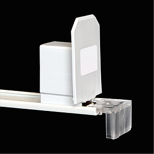 PRIMA PUSHER FOR SHELVES WITH FRONT GROOVE, PUSHING FORCE 14 N, WITHOUT FRONT