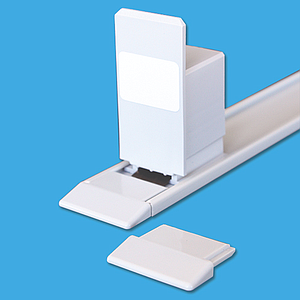 FRONT PIECE MADE OF GRAY ABS, FOR STANDARD AND SLIM PUSHERS, INSIDE OF CARTON BOXES
