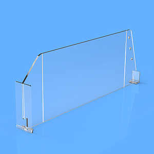 DIVIZOR 120X560 MM (HXL), CU DOUA PUNCTE DE FIXARE, FRONT "T" 35X80 MM SI 20X24 MM