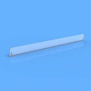DIVIDER 30X385 MM (HXL), WITH TWO FIXING POINTS WITHOUT FRONT