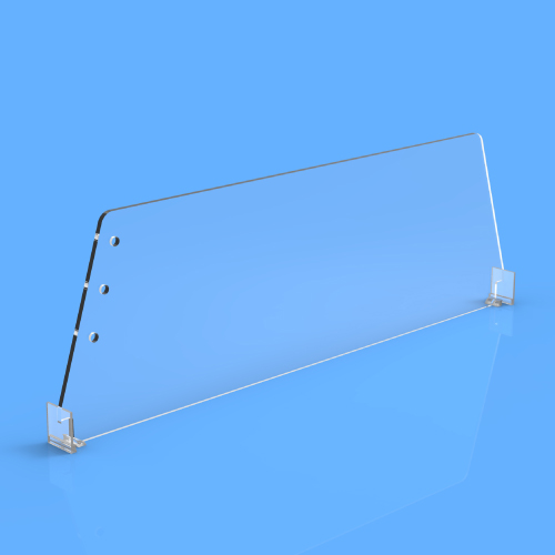 DIVIDER 120X435 MM (HXL), WITH TWO FIXING POINTS, "T" FRONT 20X24 MM ON BOTH ENDS