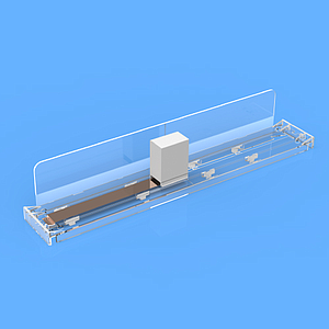 VARIO SYSTEM: B18 PUSHER 6 N STRENGTH, DIVIDER WITH H 40 MM, CLEAR RAIL L 335 MM