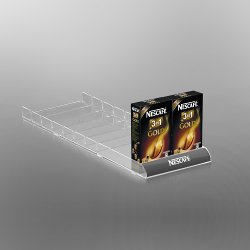 SHELF ORGANIZER WITH LOW ROUNDED FRONT, 140X540 MM