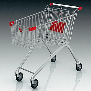 SHOPPING CART 1079X611X981 MM, 143 L CAPACITY