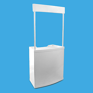 PLASTIC BORD, SAMPLING 88X45X90 CM BASE AND 90X25 CM HEADER