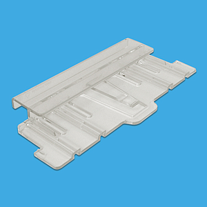 FASTENING ON SLEEPERS SLATBOX ACCESSORY, SIZE 204X90 MM, TRANSPARENT