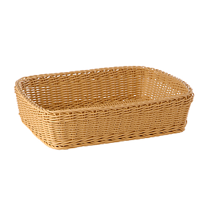 BRAIDED RECTANGULAR BASKET, 400X300X100 MM (LXlXH)