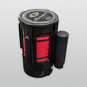 COLUMN BLACK HEAD WITH RED RETRACTABLE TAPE