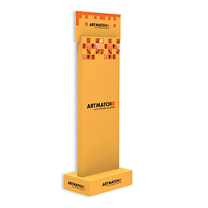 DISPLAY-TOTEM 400x590x1550+250 MM HEADER - CORRUGATED CARDBOARD