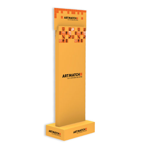 DISPLAY-SÄULE 400x590x1550+250 MM TOPSCHILD - KARTONAGE