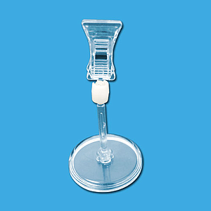 CLEAR GRIP SYSTEM CONSISTING A SMALL ROUND BASE, ROD AND A SMALL CLIPPER UNITED BY ONE JOINT