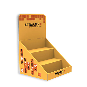 4 KG, CORRUGATED CARDBOARD DISPLAY 235x210x220+160 MM HEADER