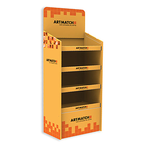 DISPLAY 420x605x1300+300 MM HEADER - CORRUGATED CARDBOARD