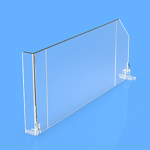 DIVIDER 120X485 MM (HXL), WITH TWO FIXING POINTS, WITH LEFT FRONT